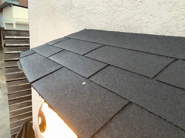 庇アスファルトシングル確認